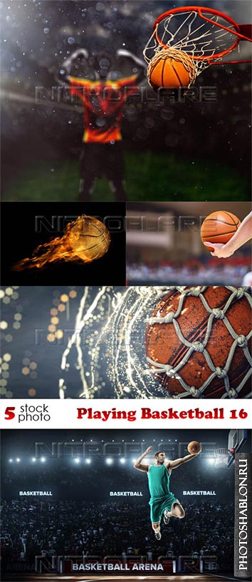 Клипарт, фото HD - Баскетбол / Photos - Playing Basketball 16