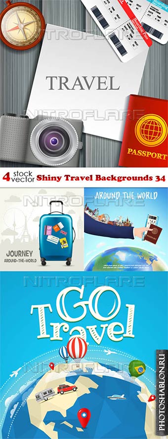 Vectors - Shiny Travel Backgrounds 34