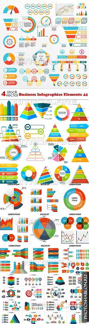 Vectors - Business Infographics Elements 44