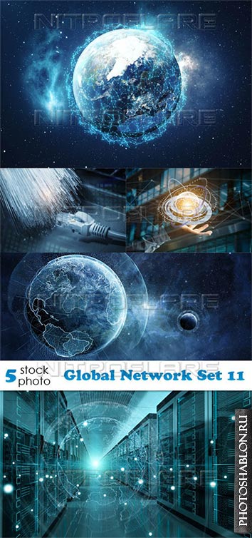 Растровый клипарт - Global Network Set 11