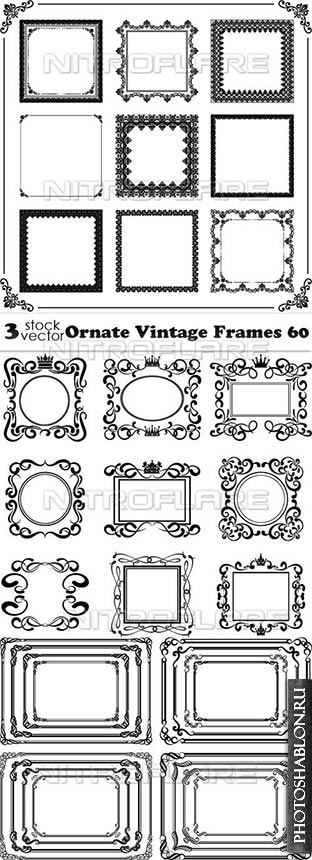 Vectors - Ornate Vintage Frames 60
