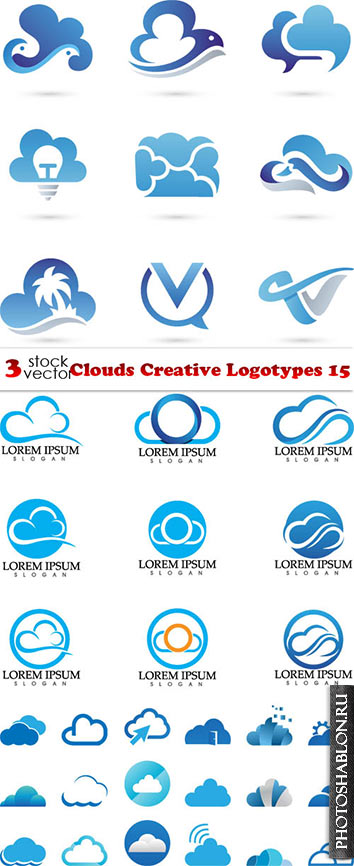 Vectors - Clouds Creative Logotypes 15