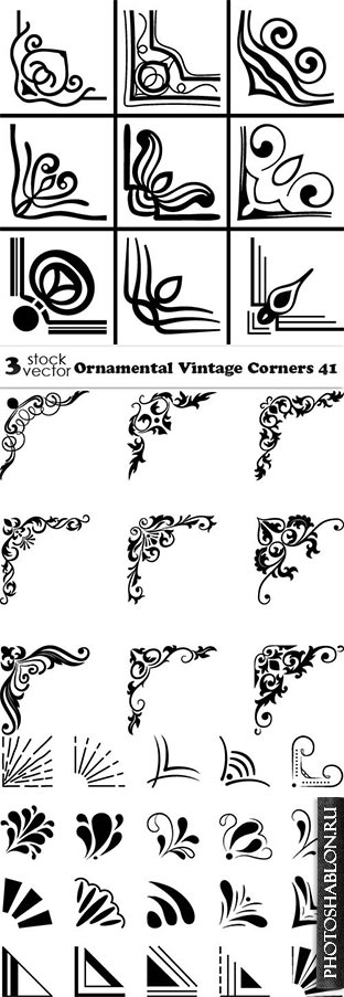 Vectors - Ornamental Vintage Corners 41