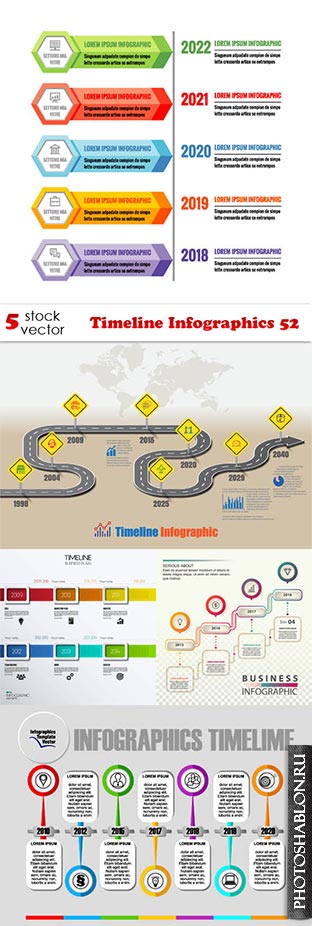 Векторный клипарт - Timeline Infographics 52
