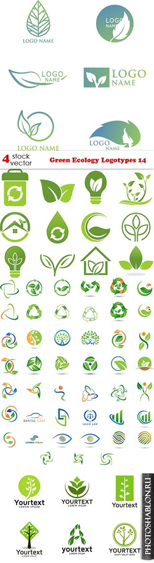 Векторный клипарт - Green Ecology Logotypes 14