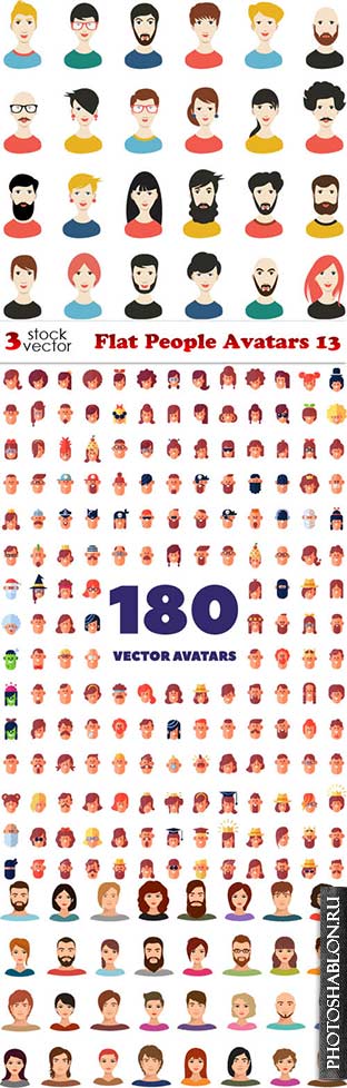 Vectors - Flat People Avatars 13
