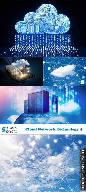 Растровый клипарт - Cloud Network Technology 4
