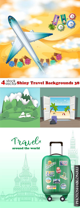 Vectors - Shiny Travel Backgrounds 38