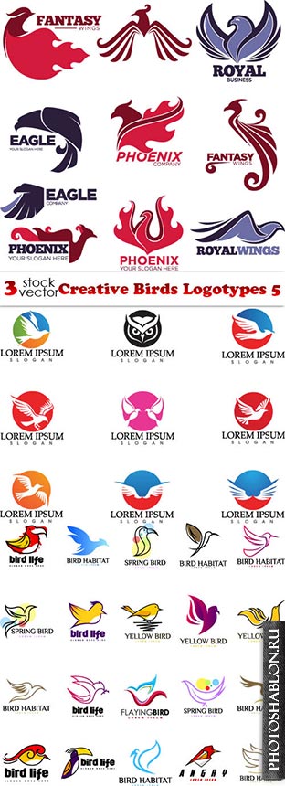 Vectors - Creative Birds Logotypes 5