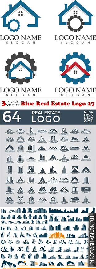 Vectors - Blue Real Estate Logo 27