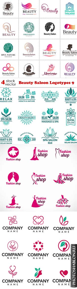 Векторный клипарт - Beauty Saloon Logotypes 9