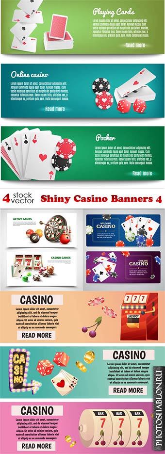 Векторные баннеры - Казино / Vectors - Shiny Casino Banners 4