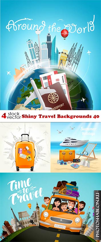 Vectors - Shiny Travel Backgrounds 40