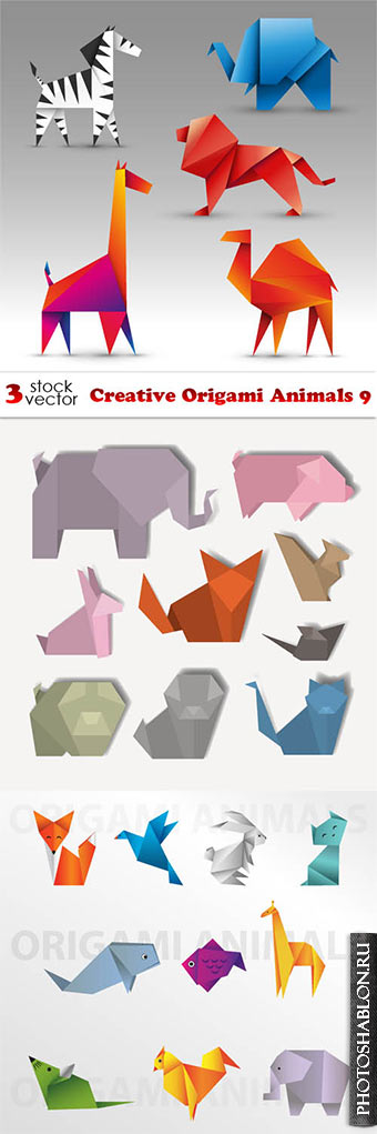 Vectors - Creative Origami Animals 9