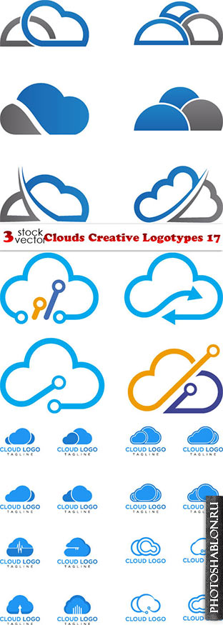 Vectors - Clouds Creative Logotypes 17