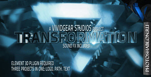 E3D Transform Text, Path, Logo - Project for After Effects (Videohive)