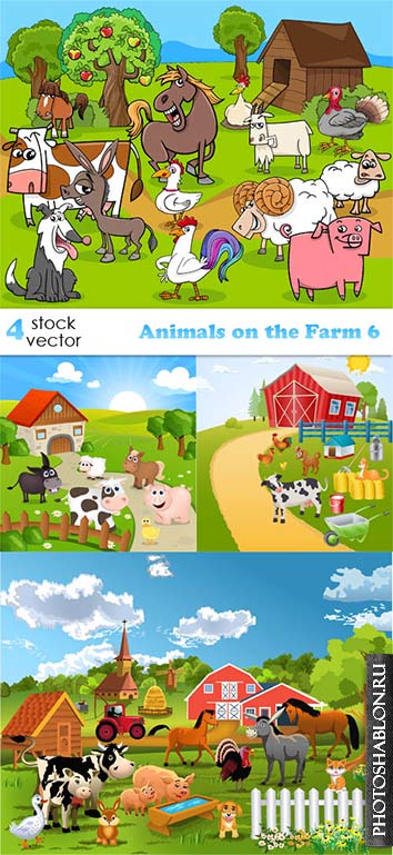 On the farm картинки для детей