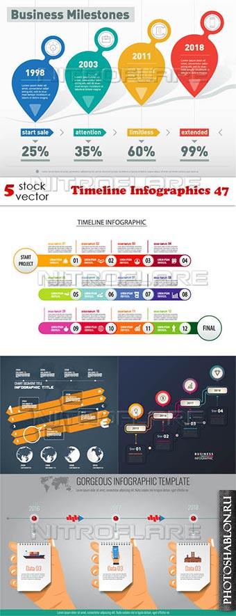 Векторный клипарт - Timeline Infographics 47