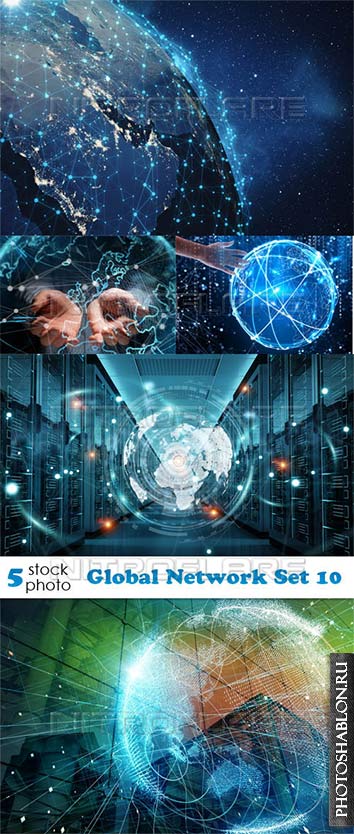 Растровый клипарт - Глобальная сеть / Global Network Set 10