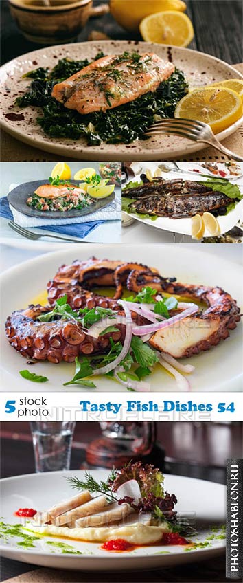 Растровый клипарт - Вкусные рыбные блюда / Tasty Fish Dishes 54