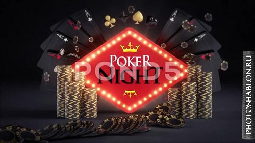Online Gambling Poker Logo Reveals 81864504 - After Effects Templates