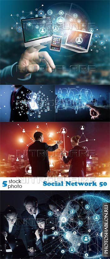 Растровый клипарт - Social Network 50