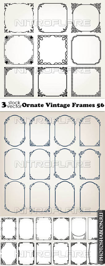 Vectors - Ornate Vintage Frames 56