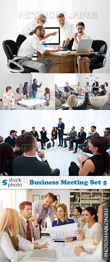 Растровый клипарт, фото HD - Деловые встречи / Business Meeting Set 5