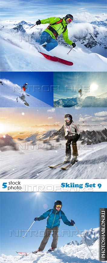 Растровый клипарт, фото HD - Лыжный спорт / Skiing Set 9