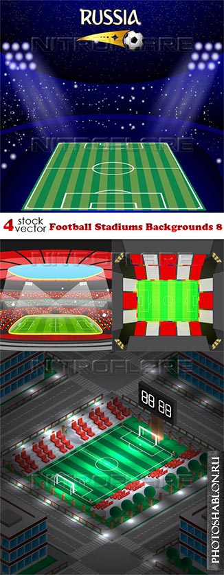 Vectors - Football Stadiums Backgrounds 8