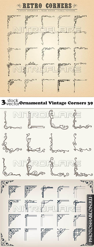 Vectors - Ornamental Vintage Corners 39