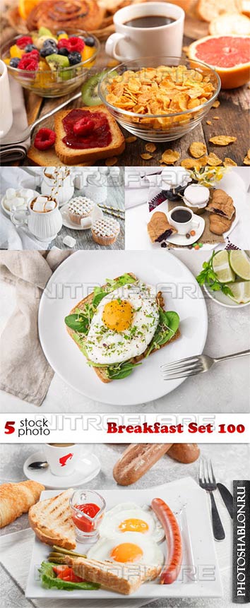 Клипарт, фото HD - Завтрак / Photos - Breakfast Set 100