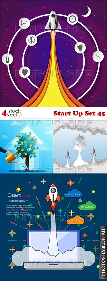 Векторный клипарт - Start Up Set 45