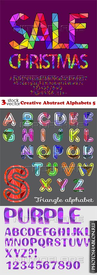Vectors - Creative Abstract Alphabets 5