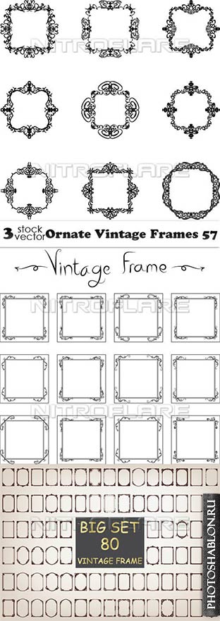 Vectors - Ornate Vintage Frames 57