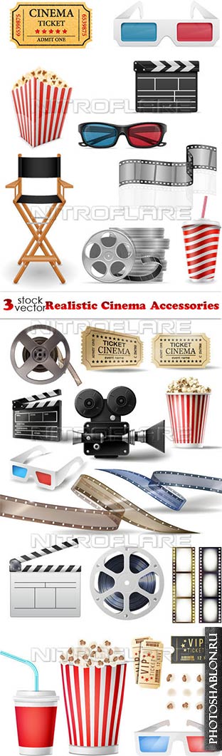 Vectors - Realistic Cinema Accessories