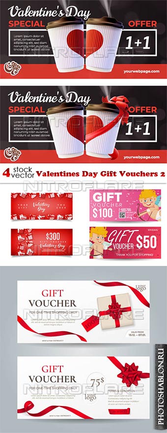 Vectors - Valentines Day Gift Vouchers 2