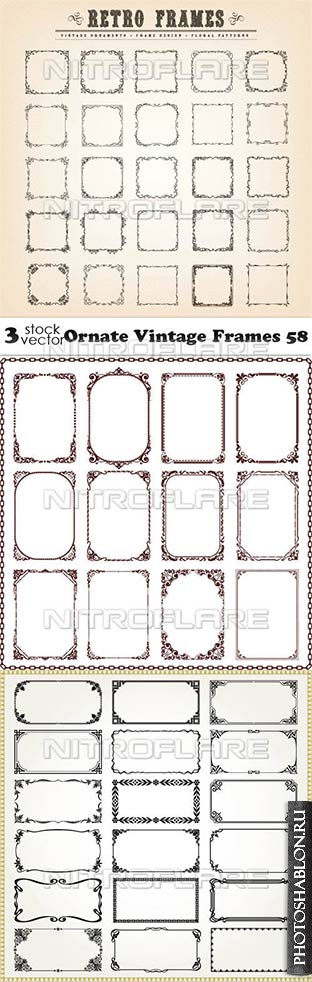 Vectors - Ornate Vintage Frames 58