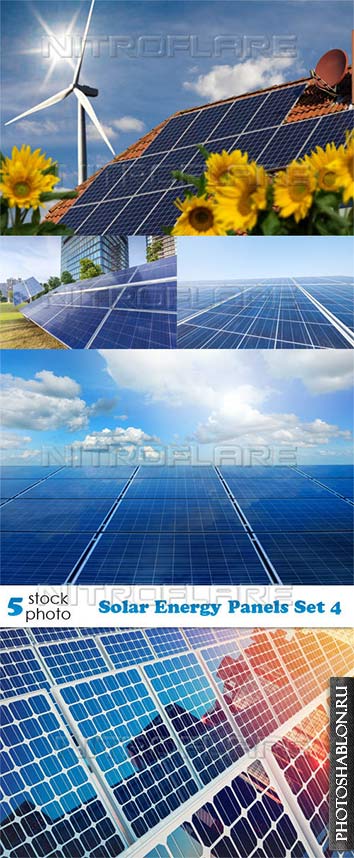 Растровый клипарт - Солнечные панели / Solar Energy Panels Set 4
