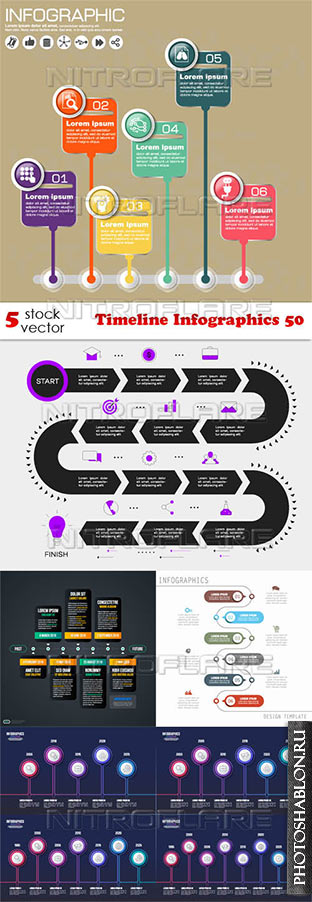 Векторный клипарт - Timeline Infographics 50