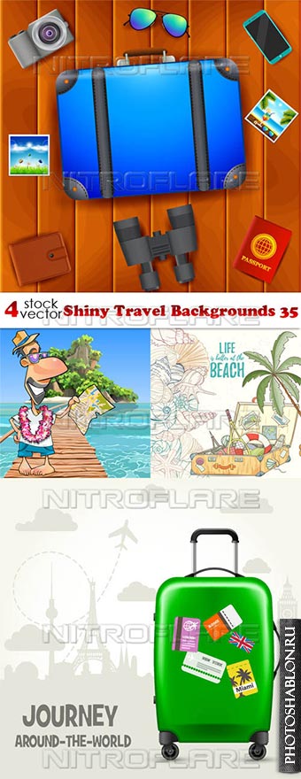 Vectors - Shiny Travel Backgrounds 35