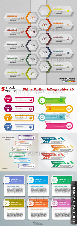 Векторный клипарт - Shiny Option Infographics 26