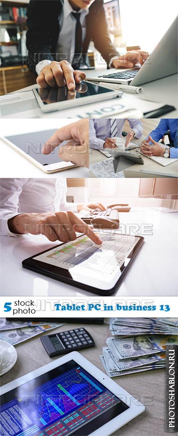 Растровый клипарт - Tablet PC in business 13