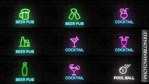 Neon Lights Big Pack 58851 - After Effects Templates