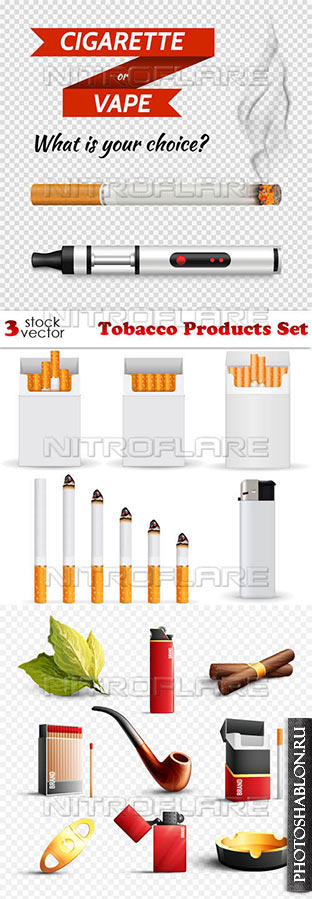 Vectors - Tobacco Products Set