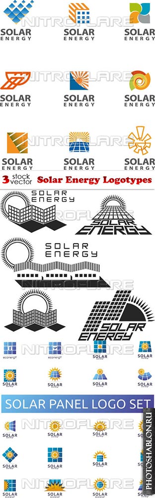 Vectors - Solar Energy Logotypes