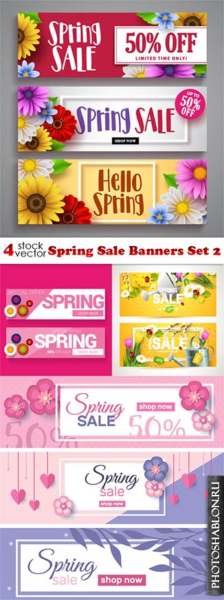 Vectors - Spring Sale Banners Set 3
