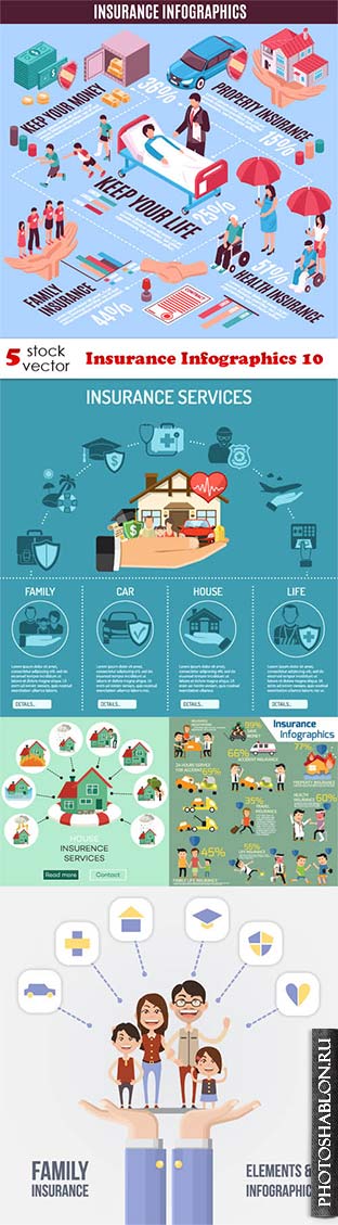 Векторный клипарт - Insurance Infographics 10