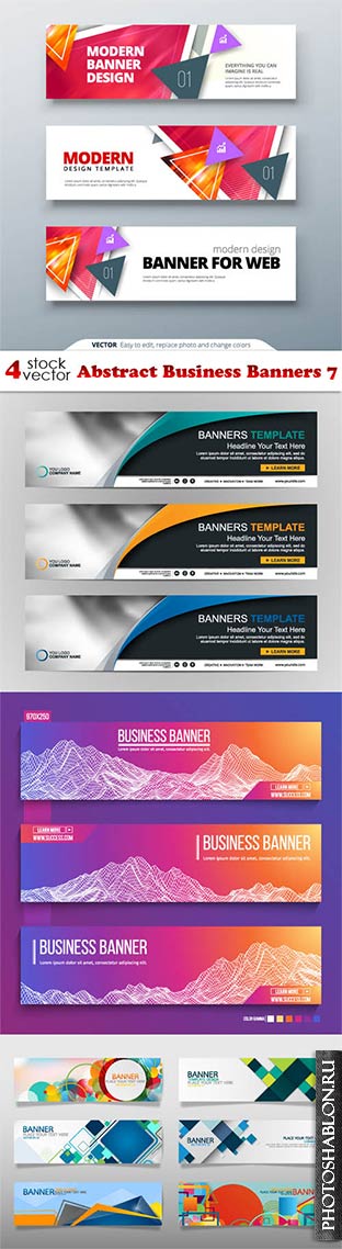 Vectors - Abstract Business Banners 7