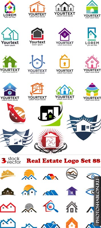 Векторные логотипы - Недвижимость / Vectors - Real Estate Logo Set 88
